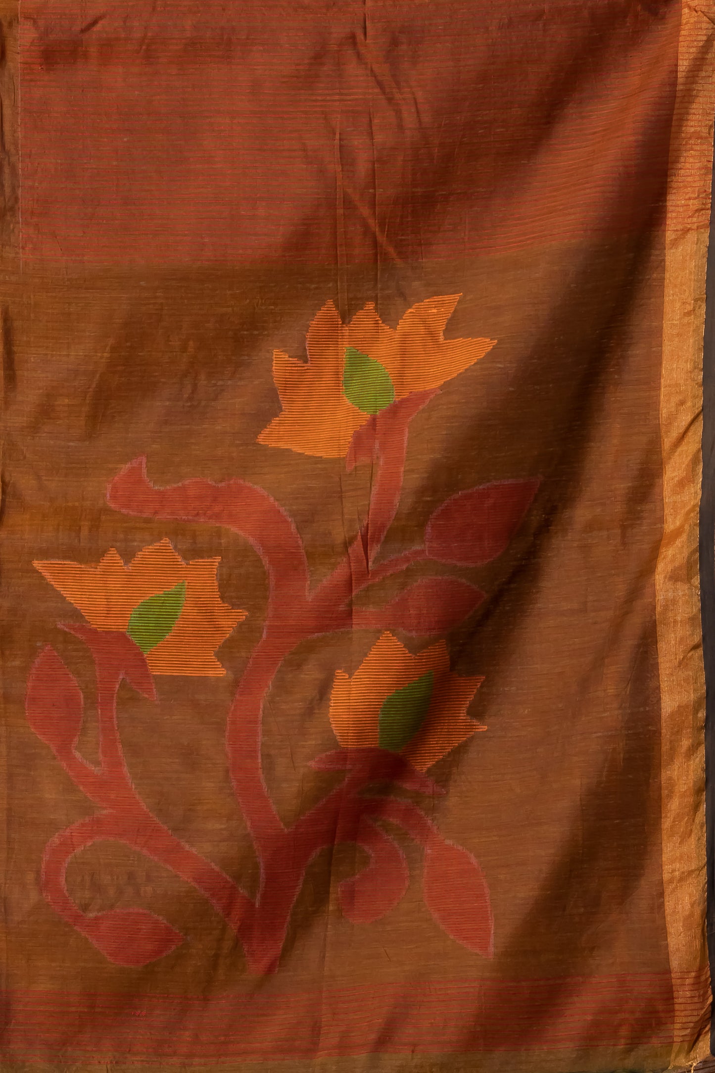 Handloom cotton-silk