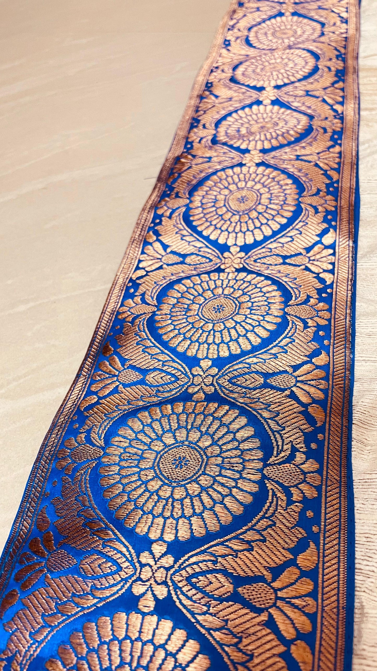 Pure Ghicha Silk with floral design
