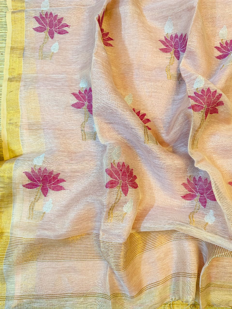Tissue Linen Sarees