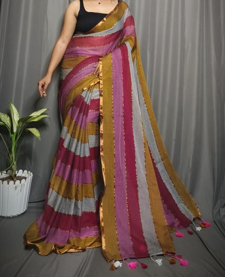 Handloom cotton saree