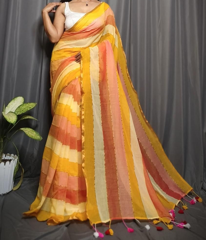 Handloom cotton saree