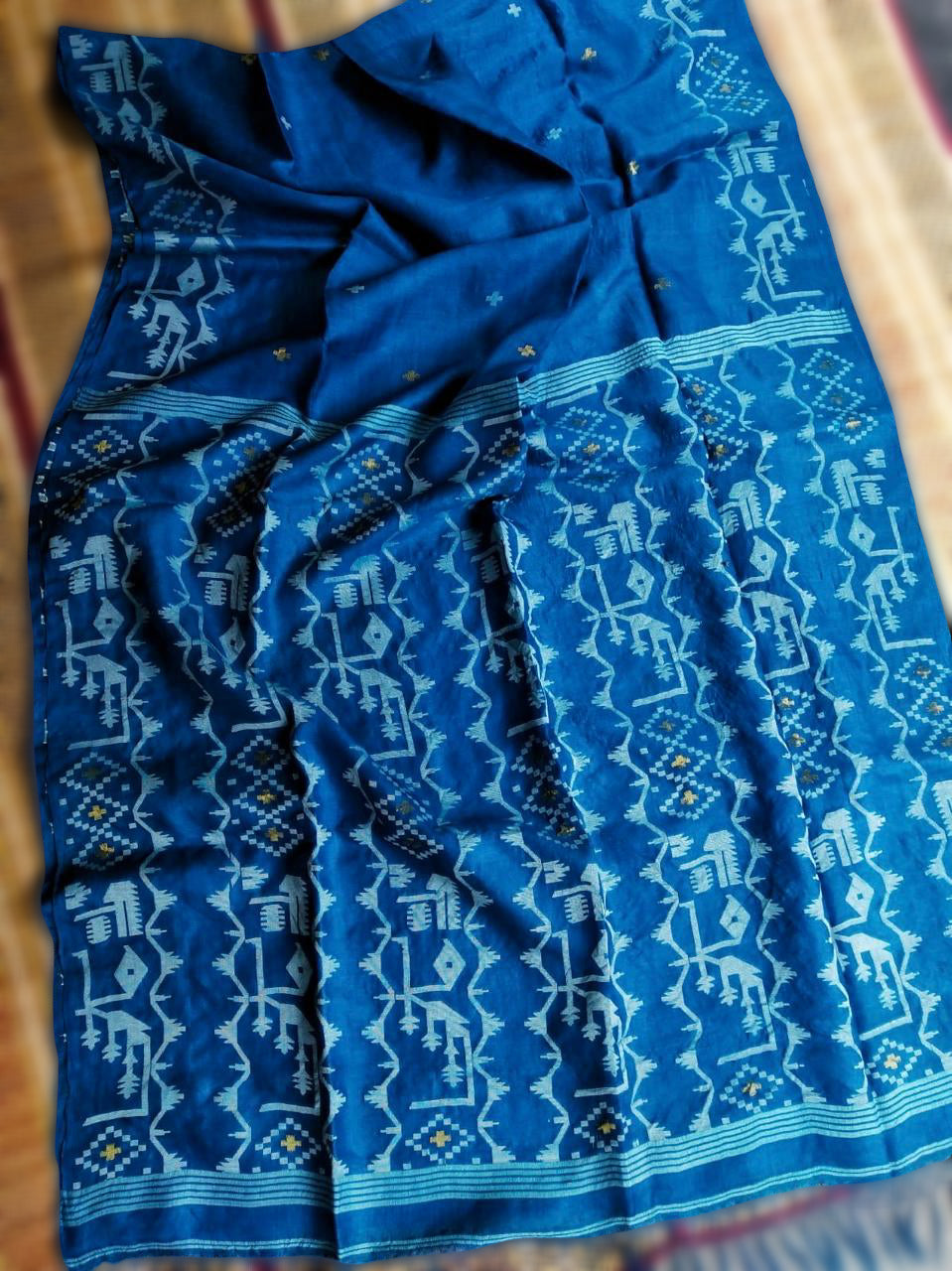 Tussar Jamdani saree