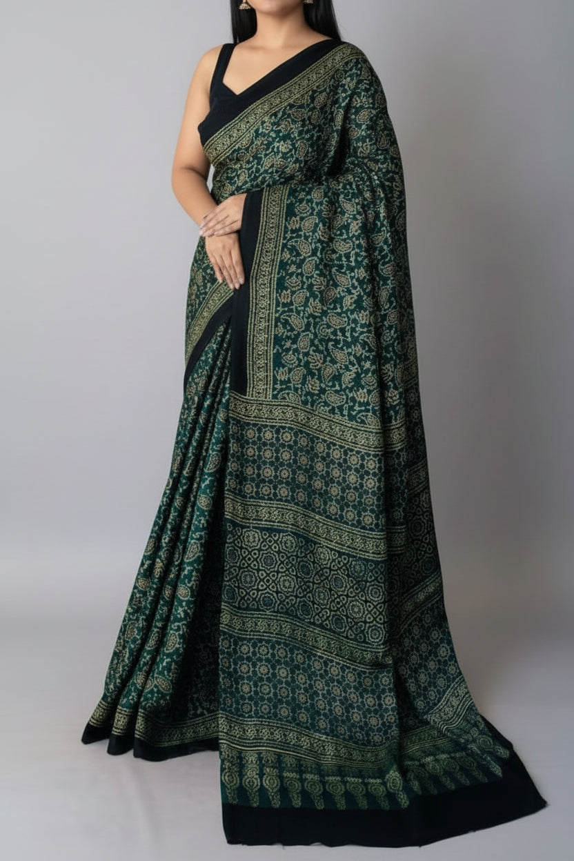 Ajrakh Printed Modal Silk