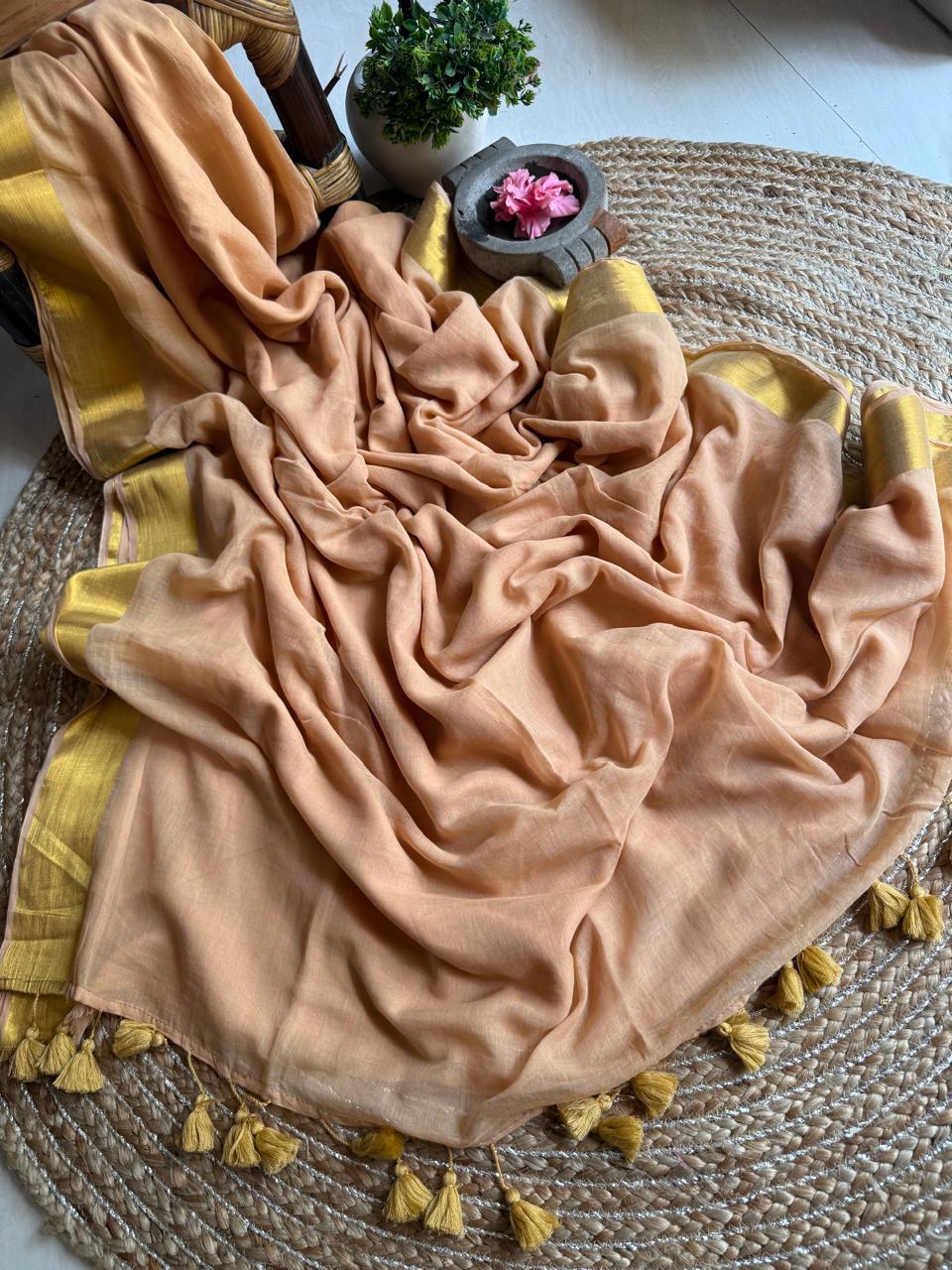 HANDSPUN cotton saree