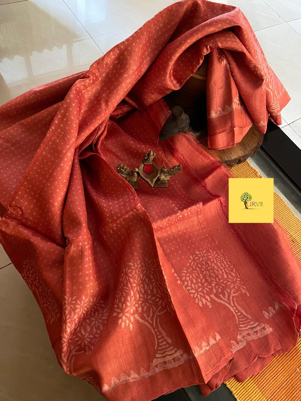 Tussar silk saree