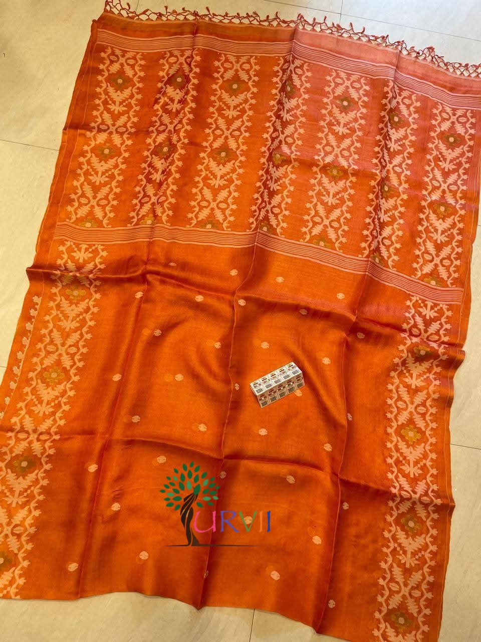 Tussar Jamdani saree