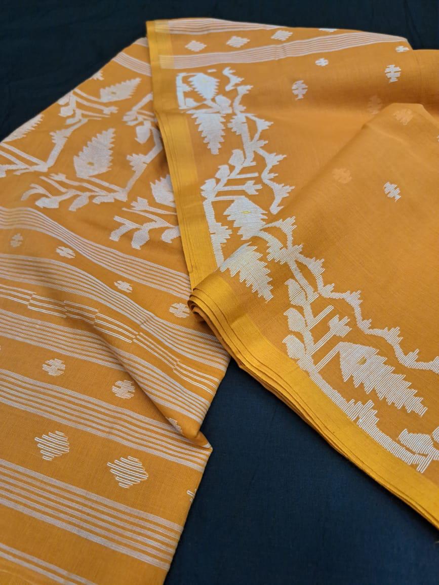 Handloom cotton jamdanis