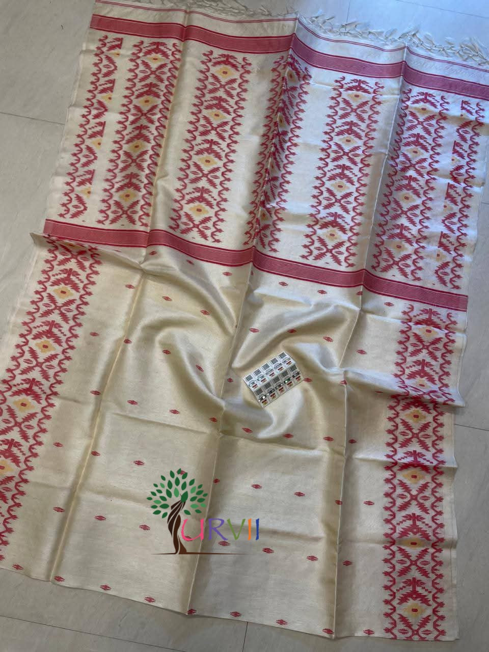 Tussar Jamdani saree