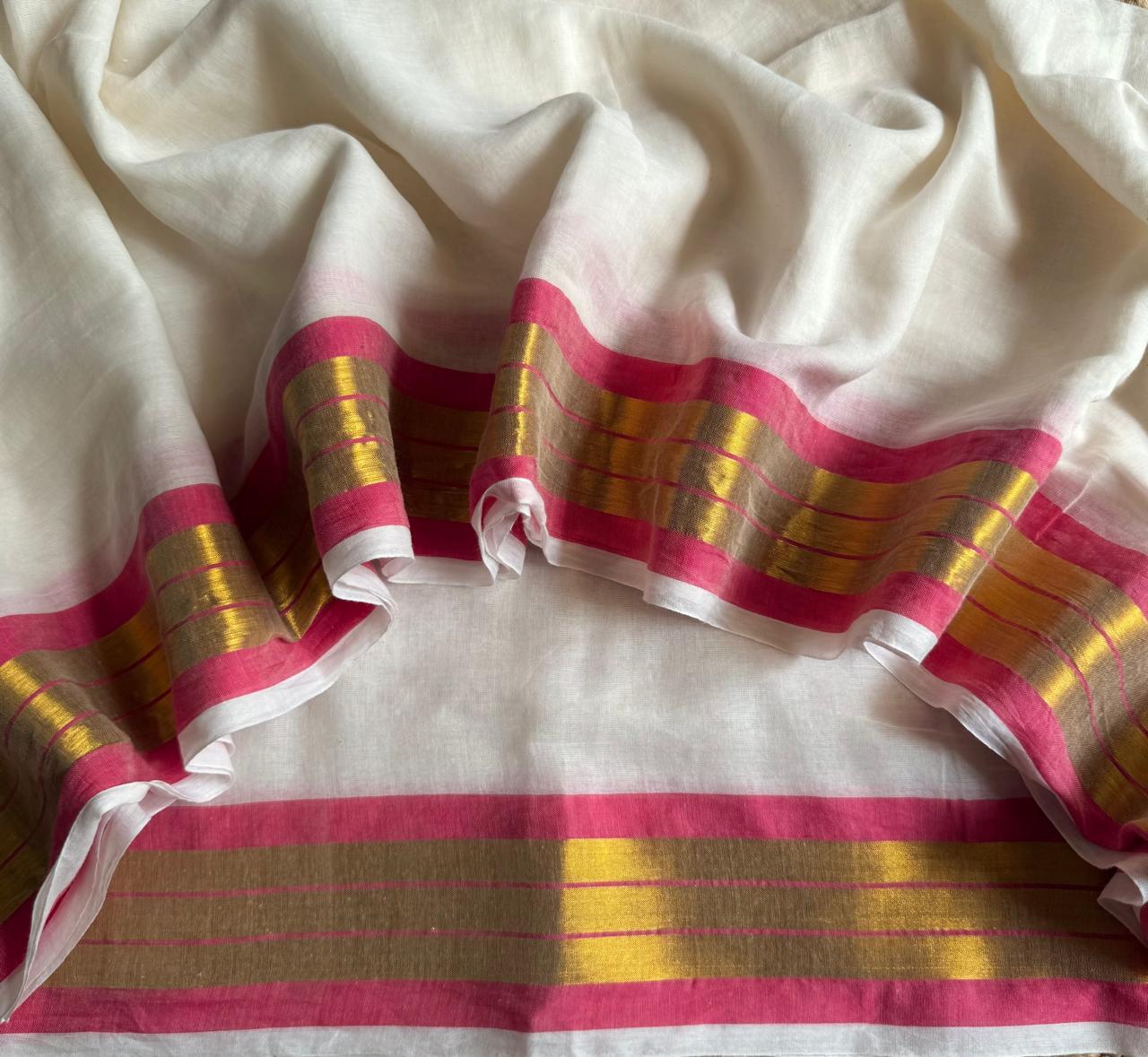 HANDSPUN cotton saree