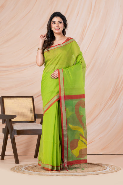 Handloom cotton-silk