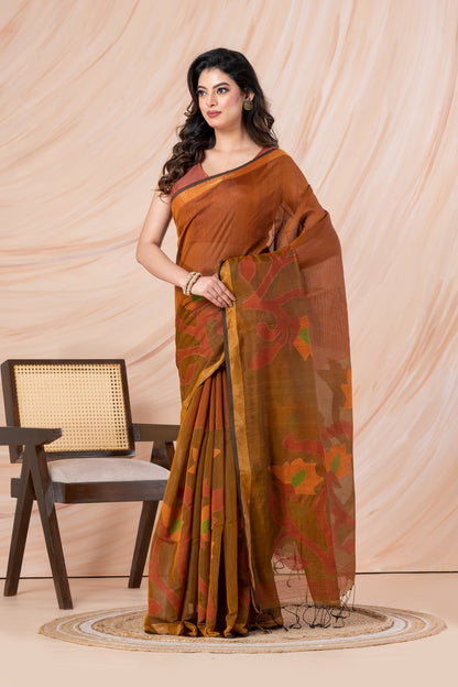 Handloom cotton-silk