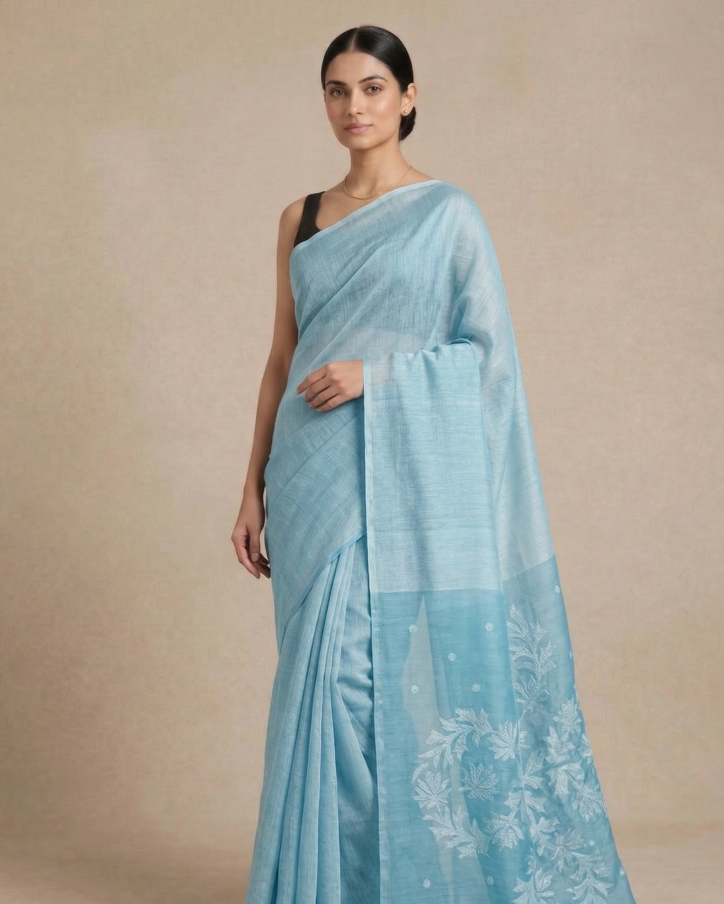 Linen Silk Jamdani