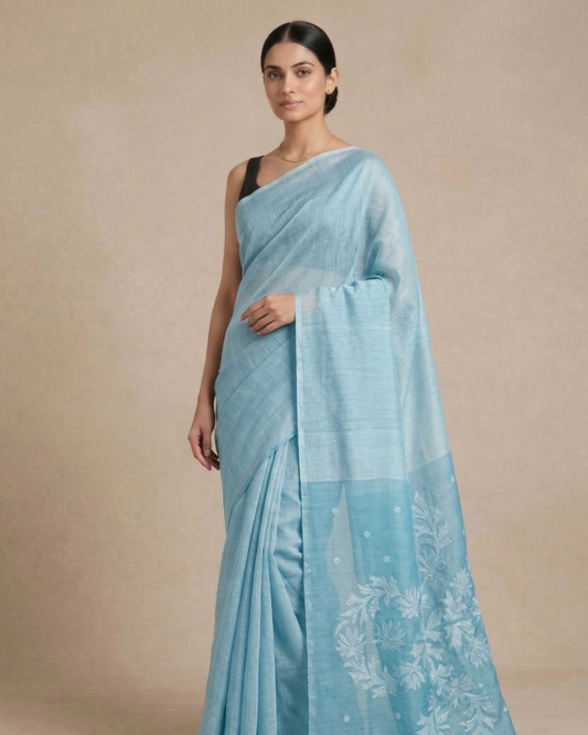 Linen Silk Jamdani