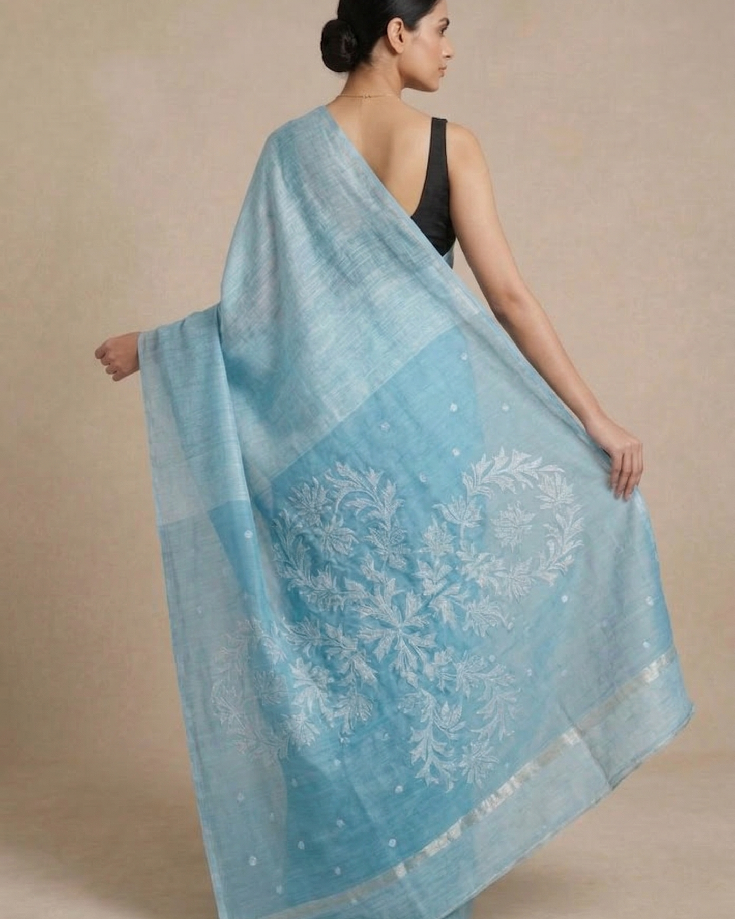 Linen Silk Jamdani