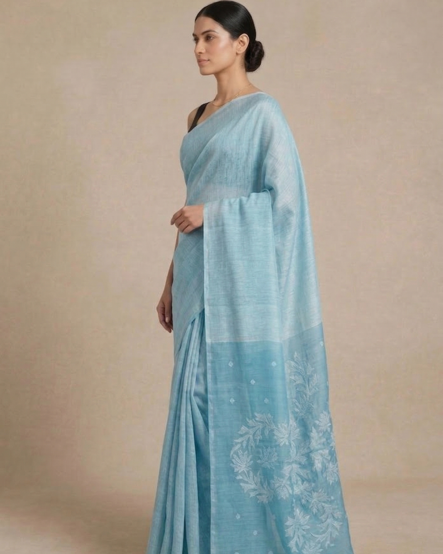 Linen Silk Jamdani