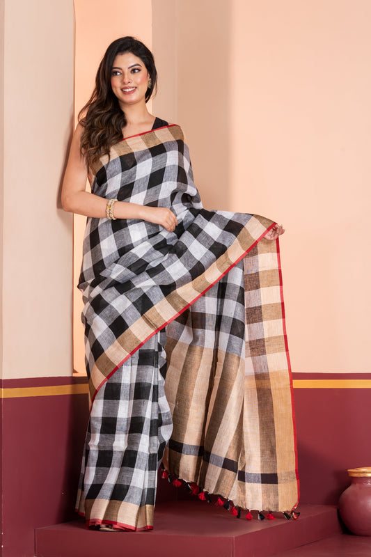 black n white check