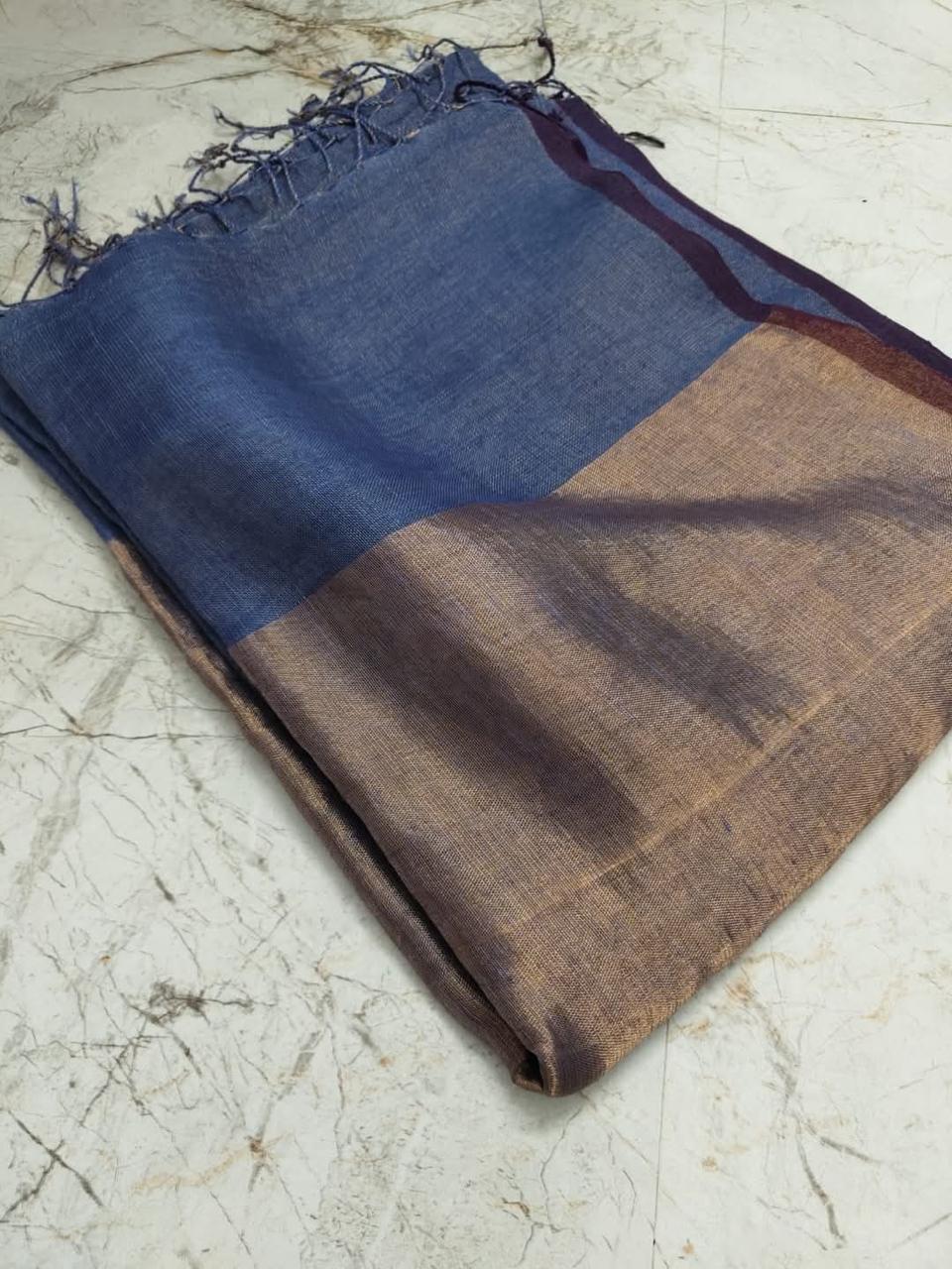 Linen Saree