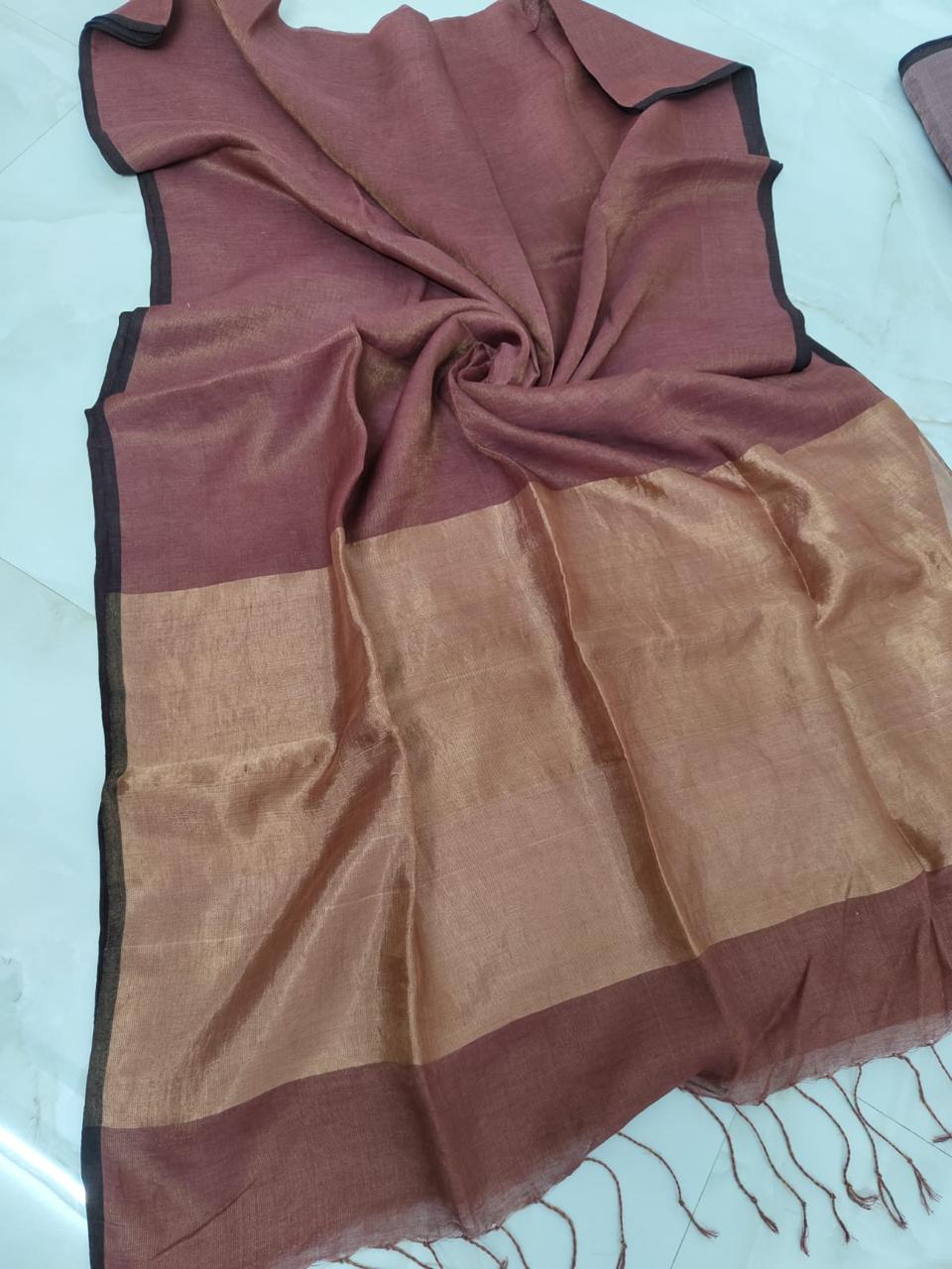 Linen Saree