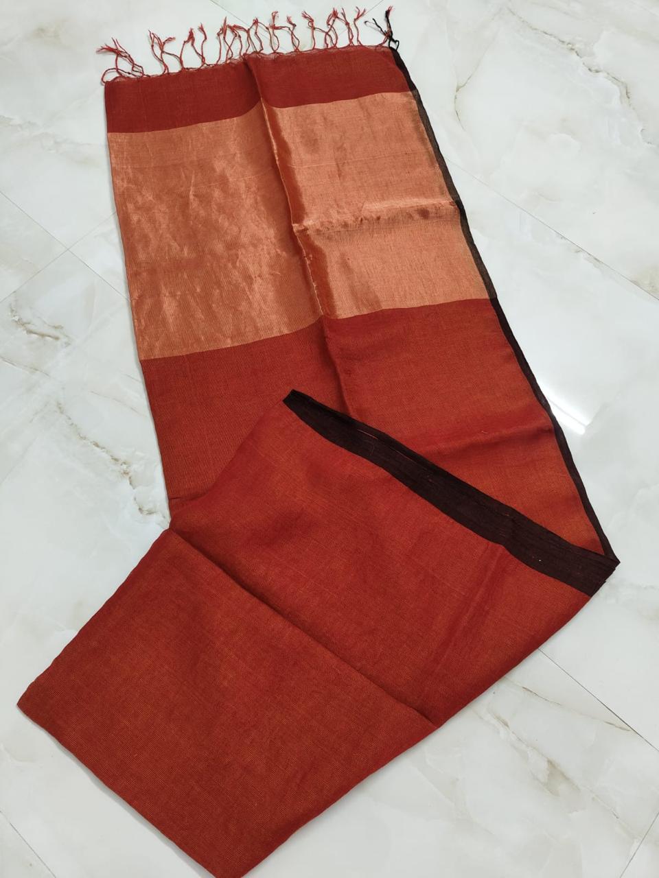 Linen Saree