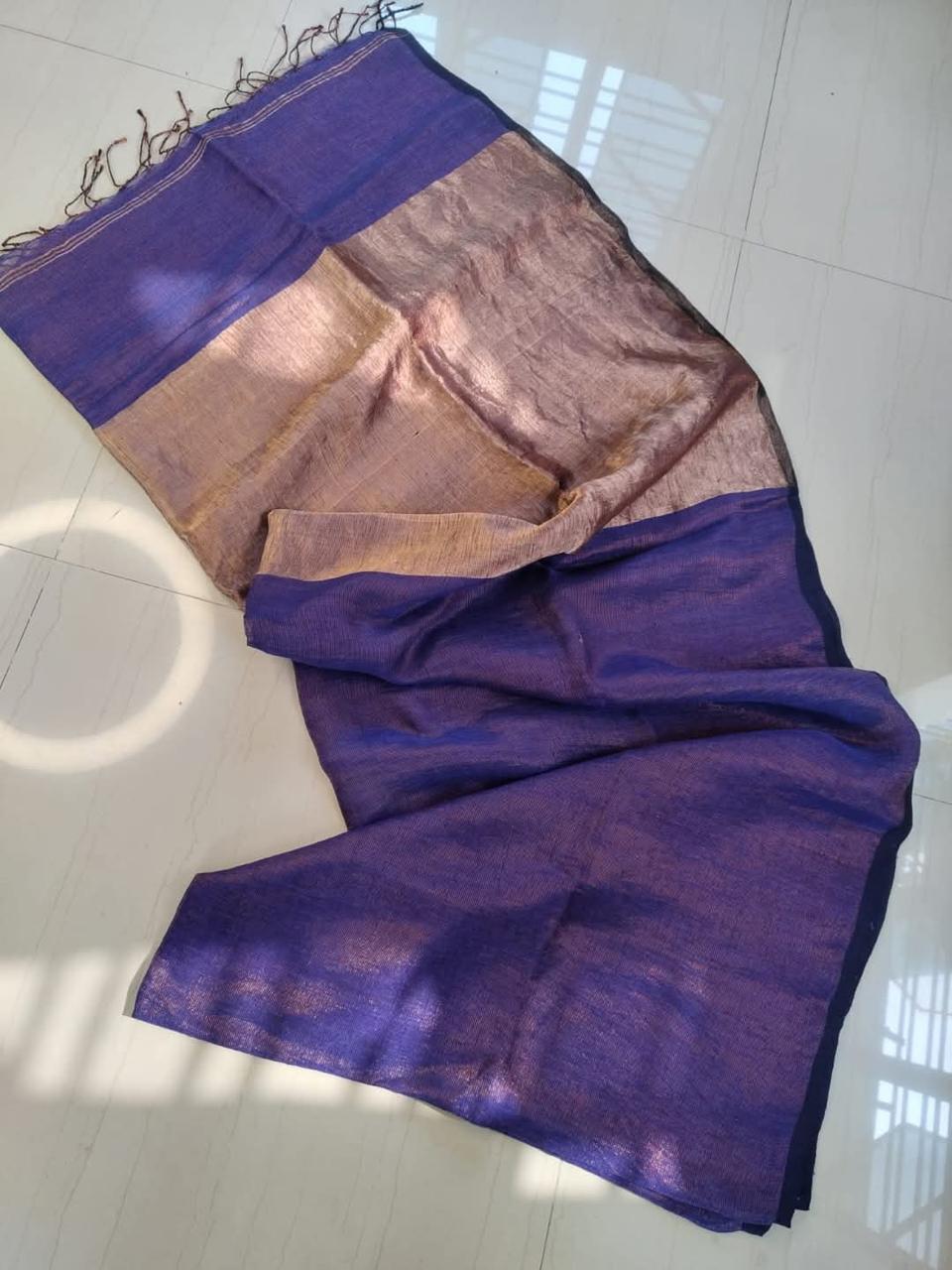Linen Saree