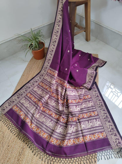 Handspun charkha khadi saree