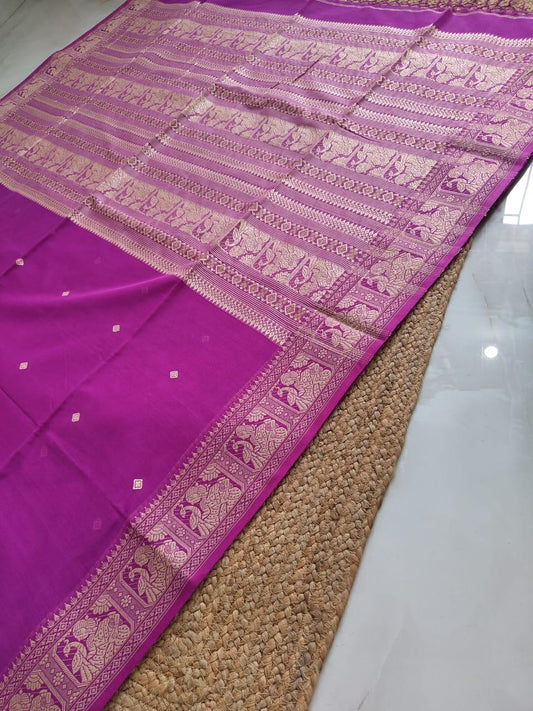 Handspun charkha khadi saree