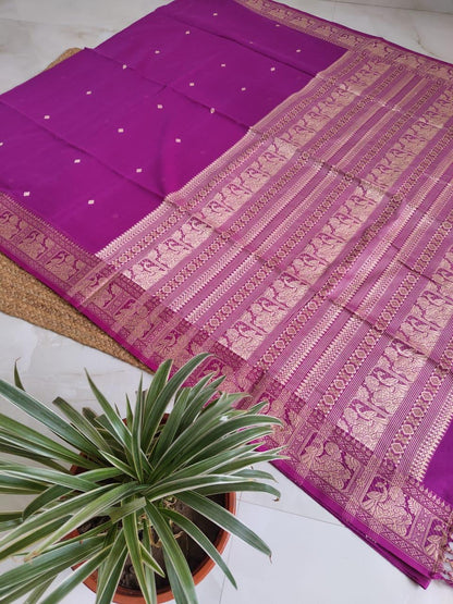 Handspun charkha khadi saree
