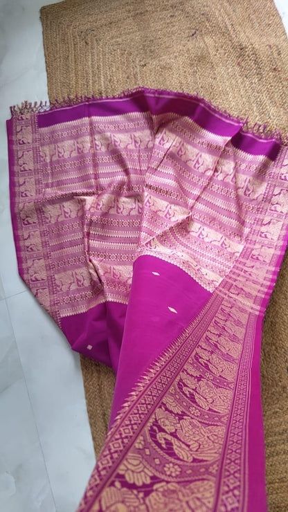 Handspun charkha khadi saree