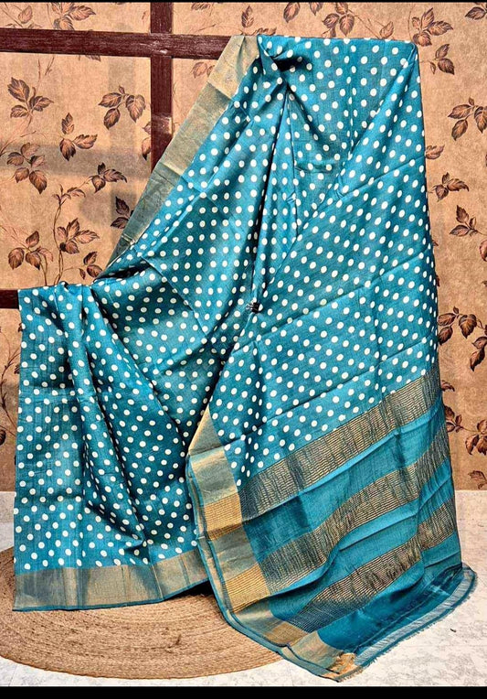 Tussar silk saree