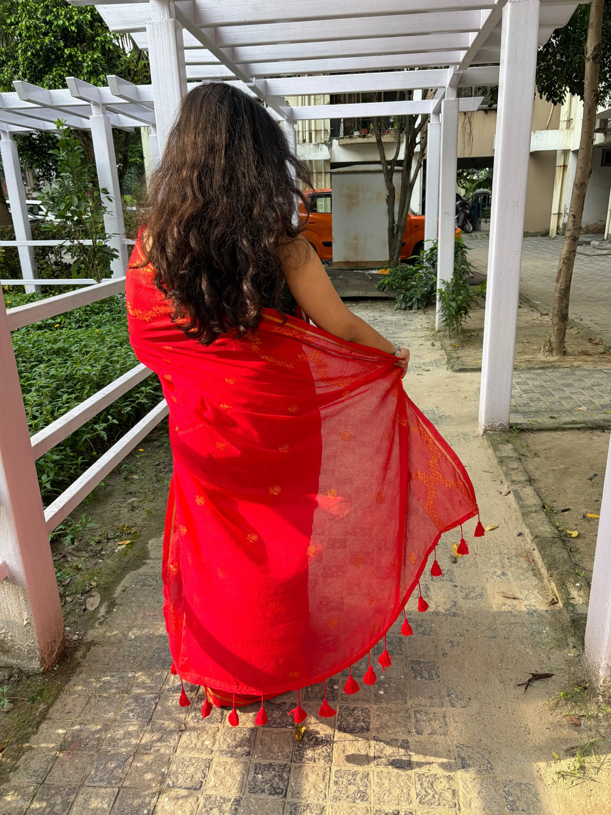 Festive Crimson Lightweight Saree