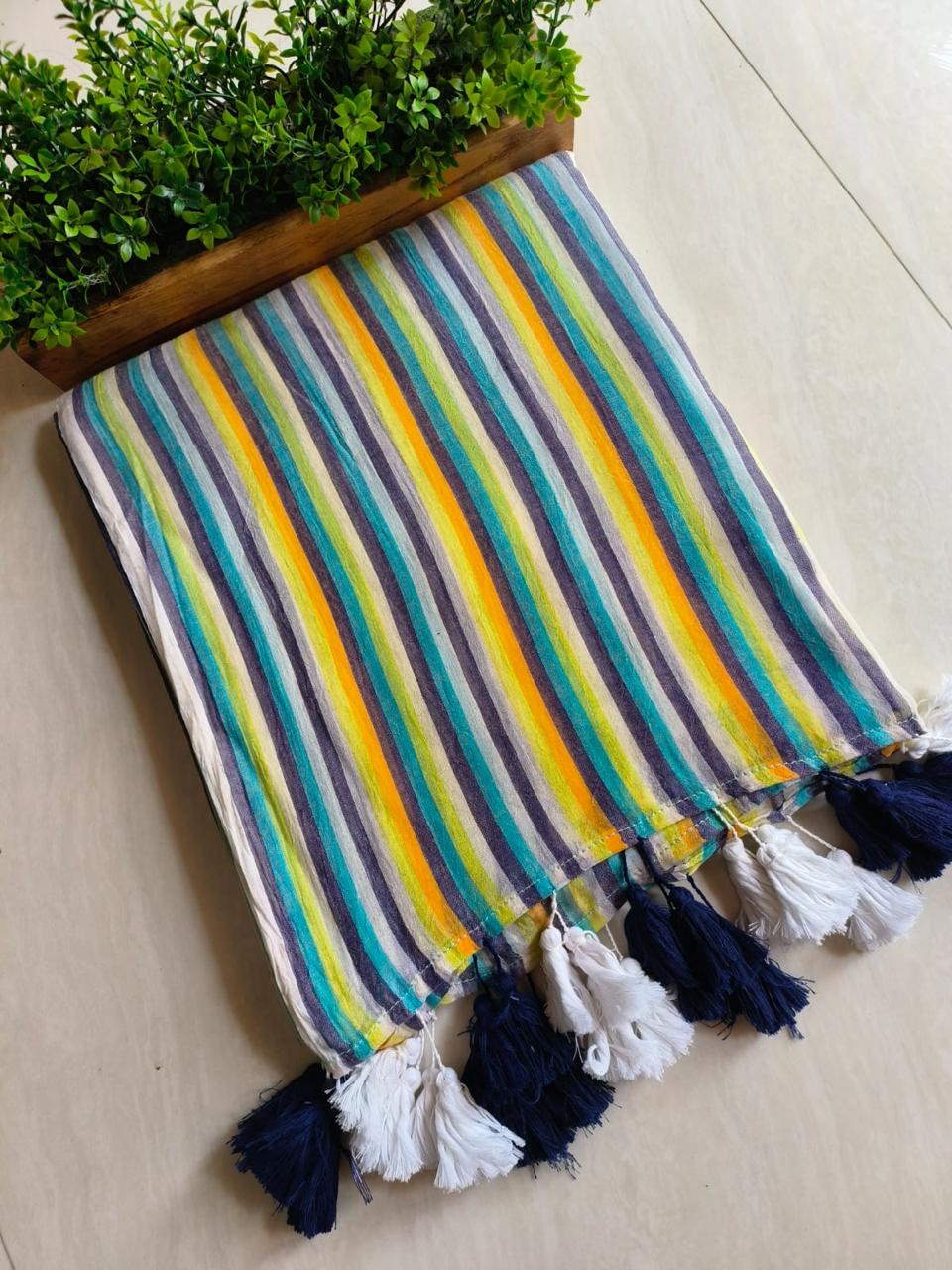 Handloom Cottons (Green and Yellow)