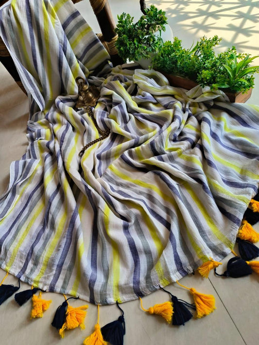 Handloom Cottons (Yellow and Blue)