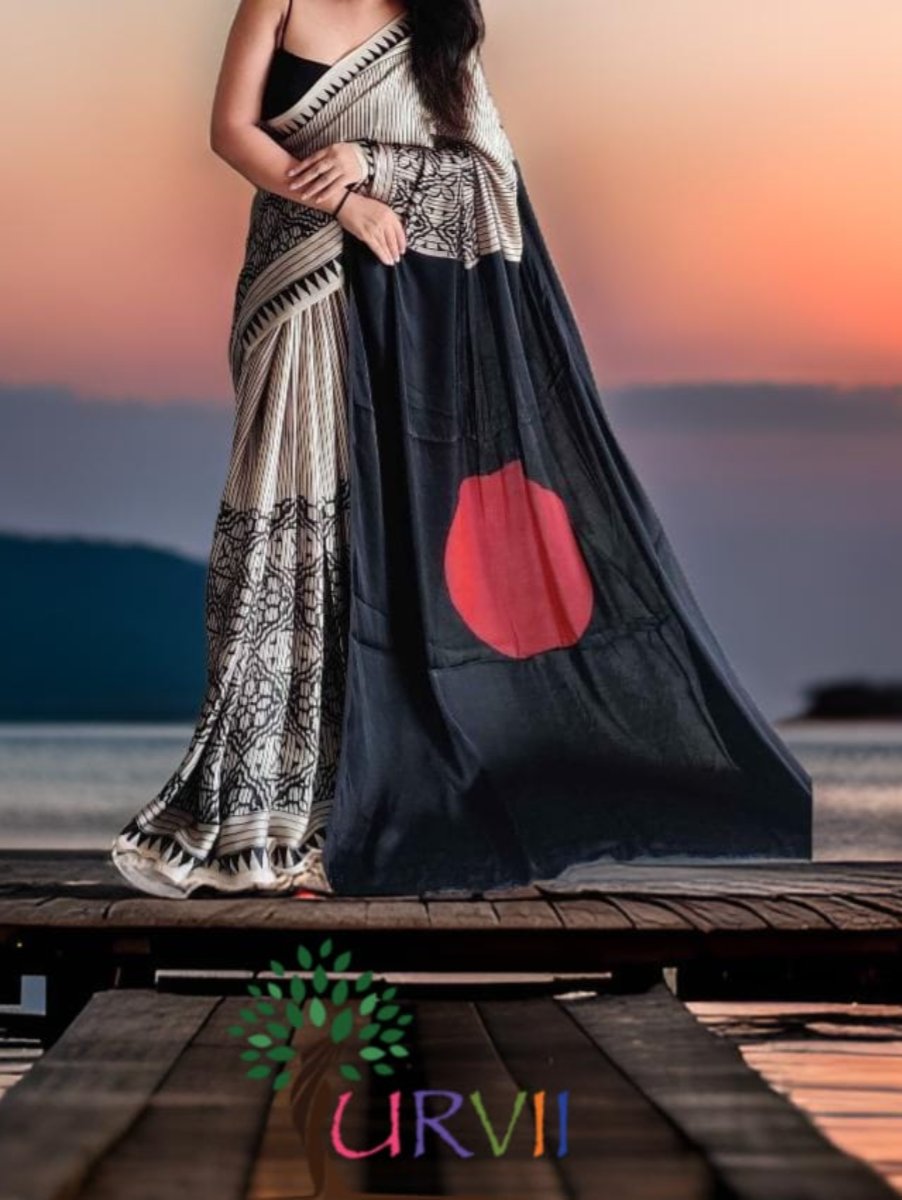 Ajrakh Printed Modal Silk