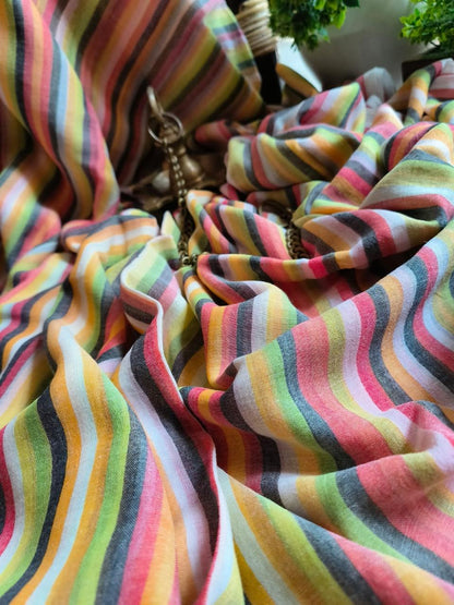 Handloom Cottons (Red, Green and Blue)