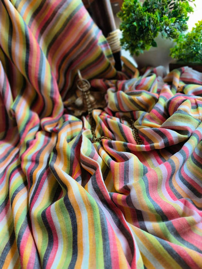 Handloom Cottons (Red, Green and Blue)