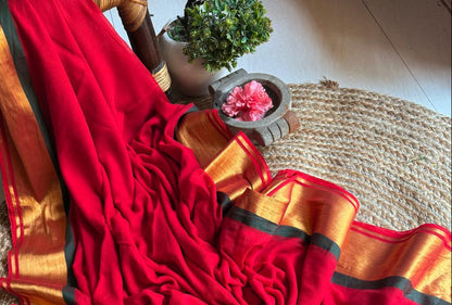 HANDSPUN cotton saree