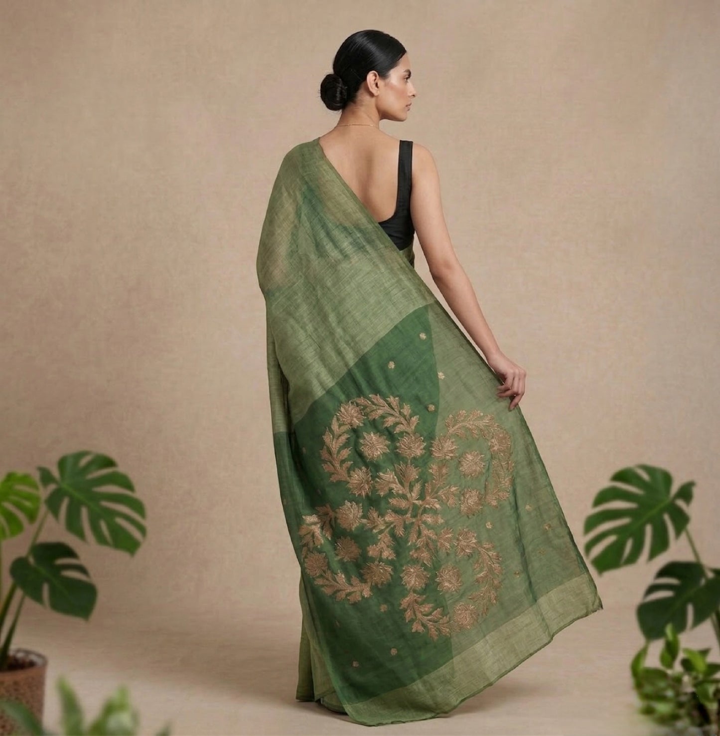 Linen Silk Jamdani