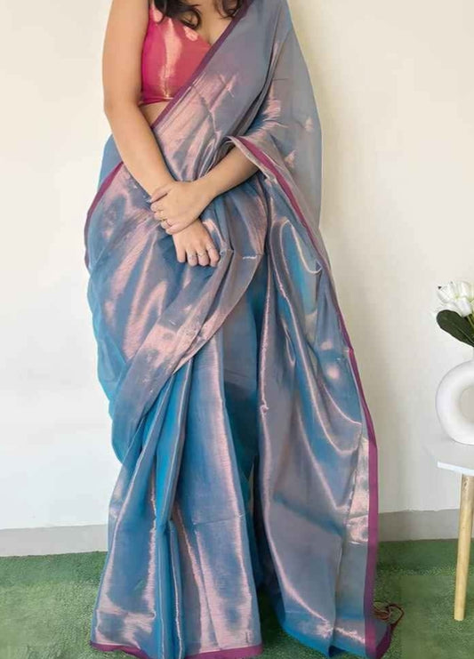 Tissue Cotton sarees
