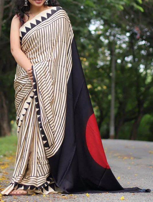 Ajrakh Printed Modal Silk