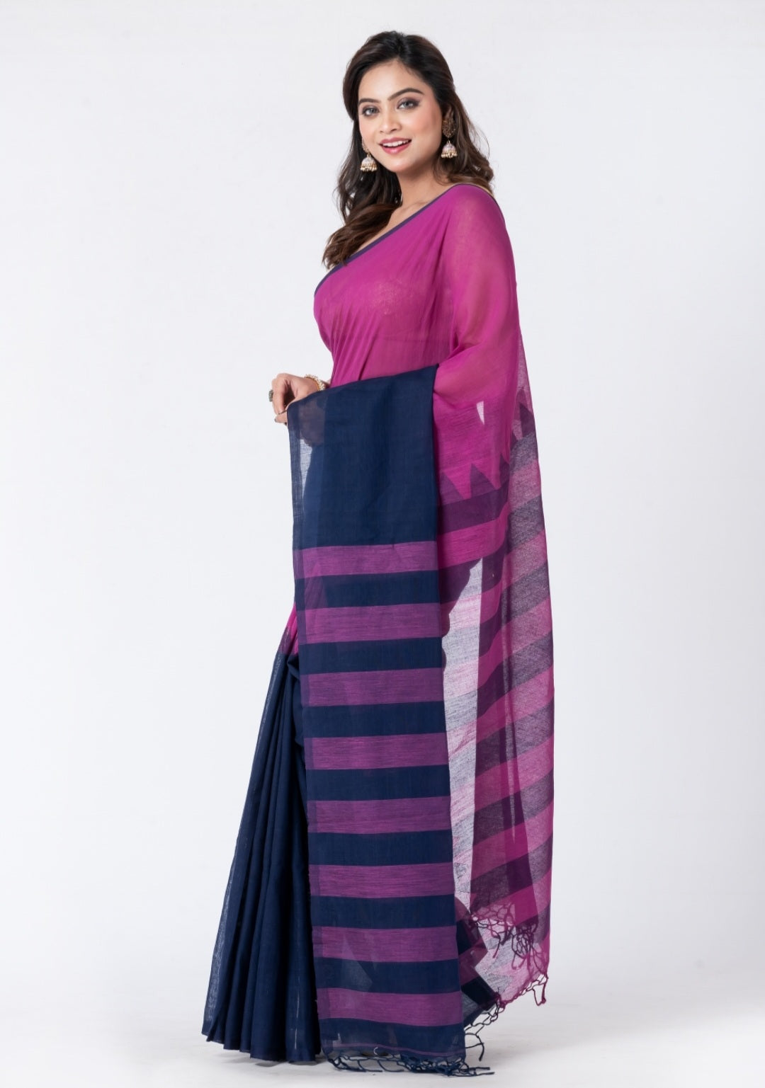 Handspun Khadi Cotton Saree