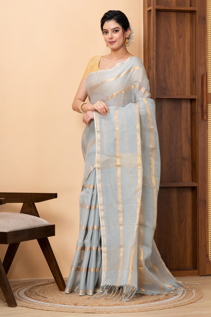 Silk Linen Saree