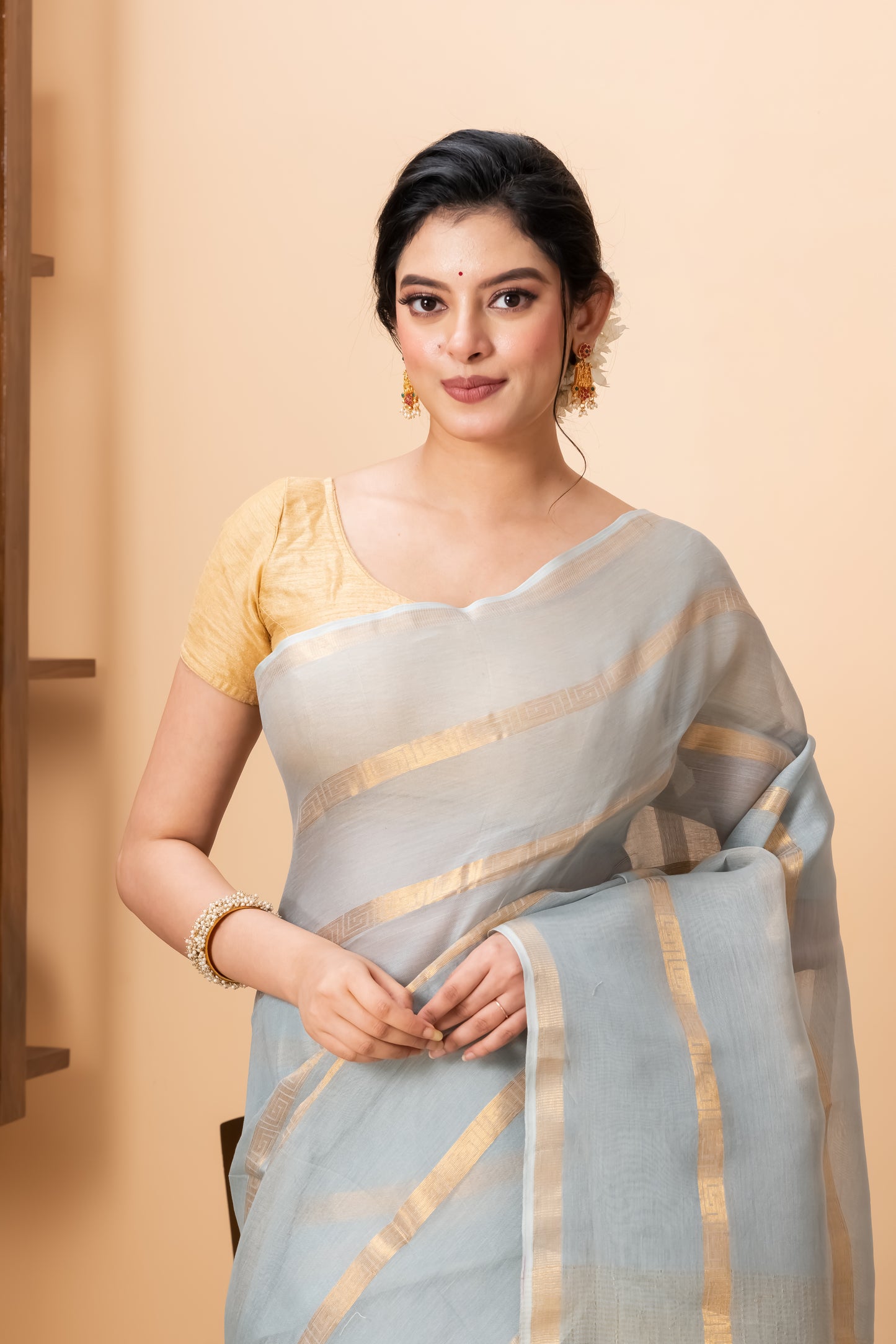 Silk Linen Saree