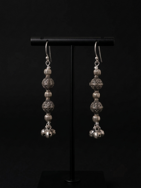 Silver polish premium ball necklace set