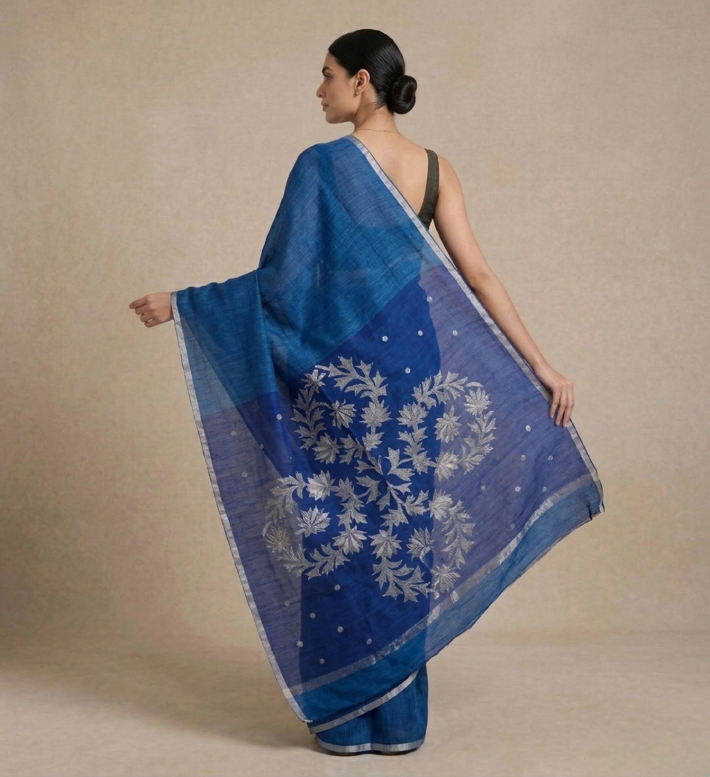 Linen Silk Jamdani