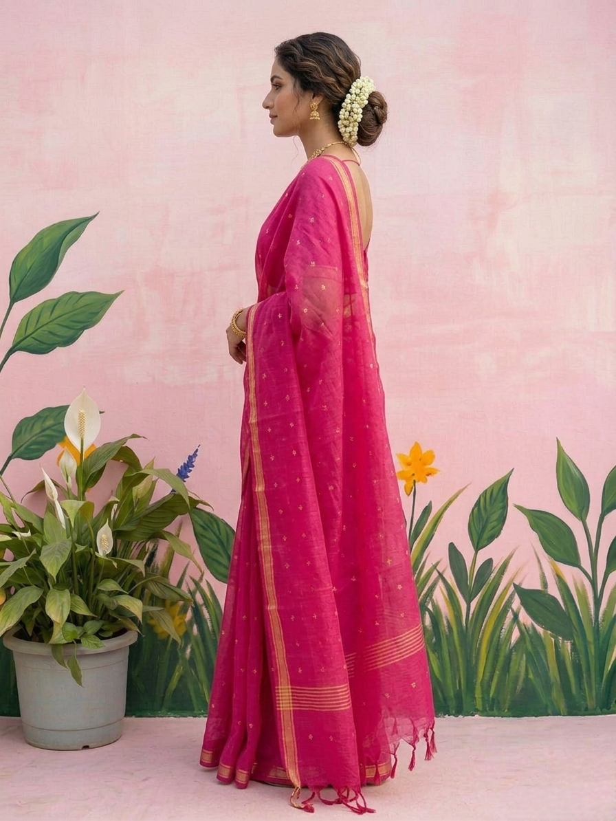 Resham silk saree