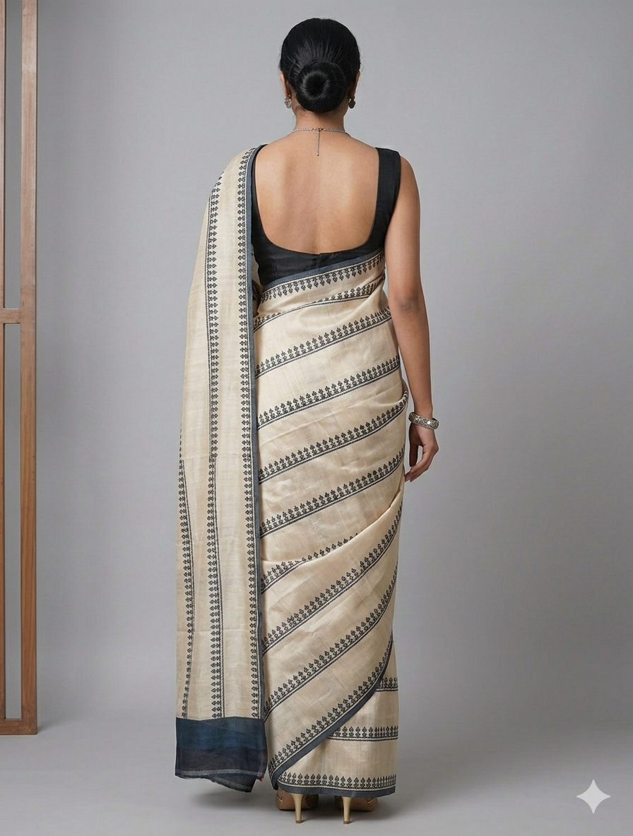 Tussar silk saree