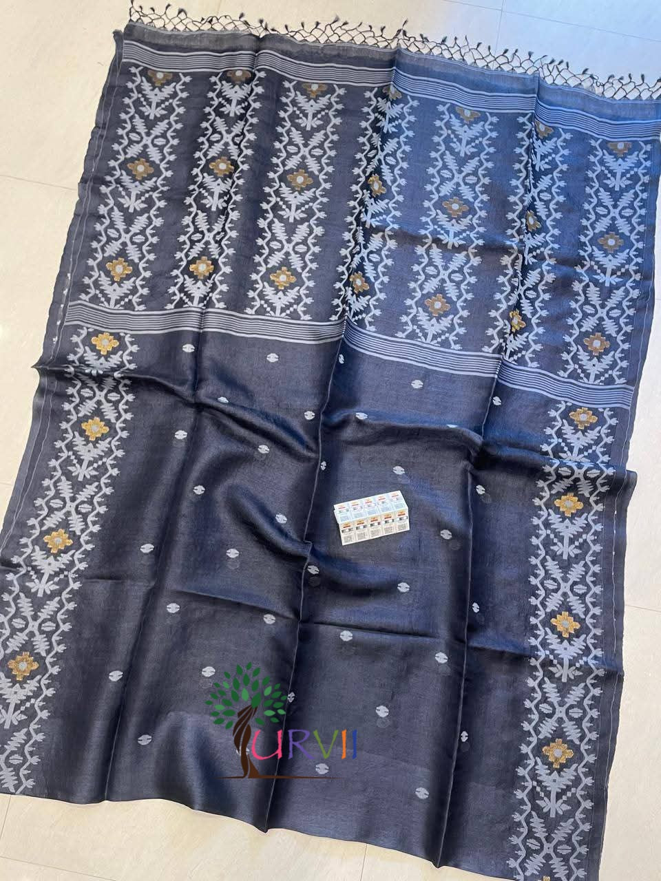 Tussar Jamdani saree