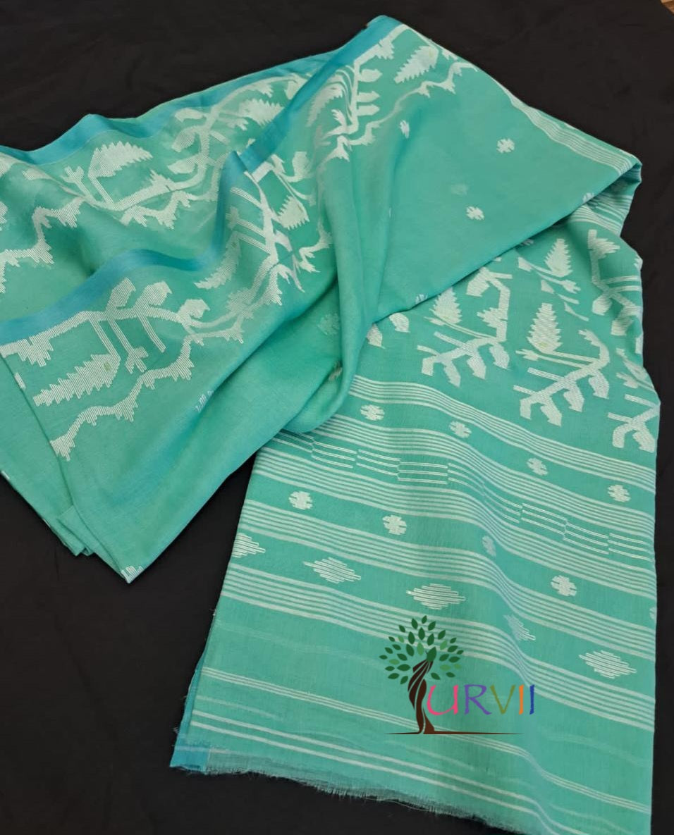 Handloom cotton jamdanis