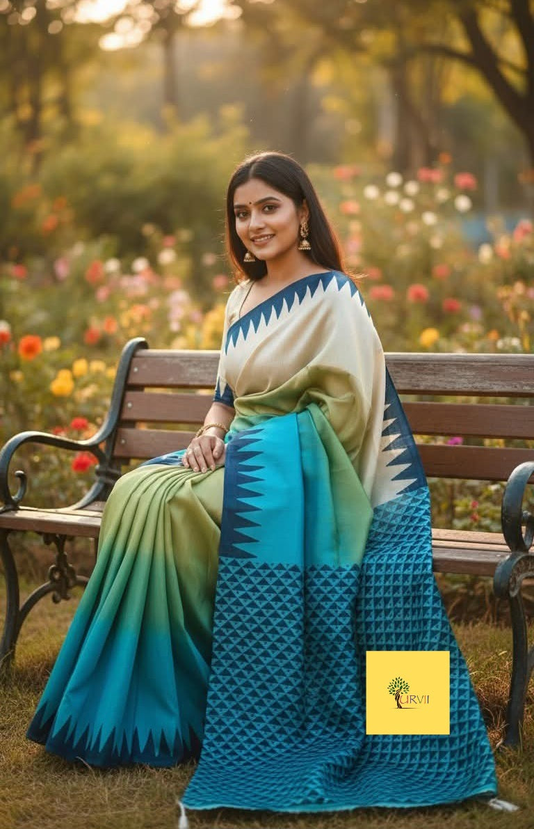 Ombre Printed Pure silk