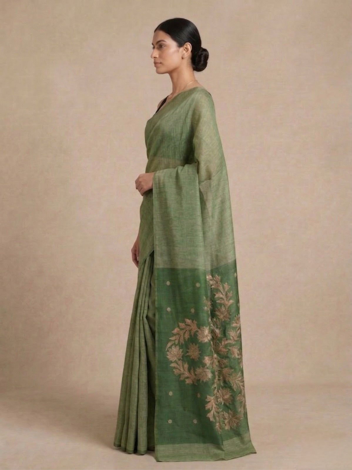 Linen Silk Jamdani